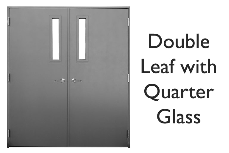 Double Leaf with Quarter Glass